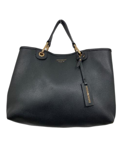 EMPORIO ARMANI（エンポリオ アルマーニ）EMPORIO ARMANI (エンポリオアルマーニ) トートバッグ ブラックの古着・服飾アイテム