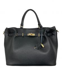 Milos（ミロス）の古着「レザー2WAYバッグ」｜ブラック