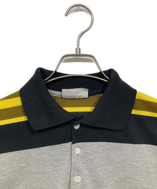 LACOSTE（ラコステ）LACOSTE (ラコステ) ポロシャツ グレ×ブラック サイズ:サイズ記載なしの古着・服飾アイテム