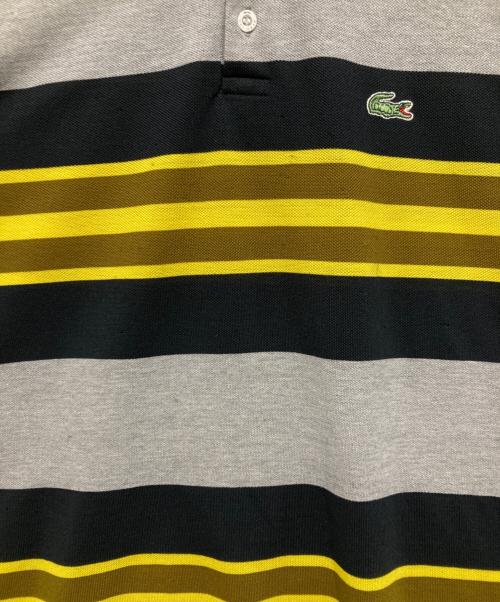 LACOSTE（ラコステ）LACOSTE (ラコステ) ポロシャツ グレ×ブラック サイズ:サイズ記載なしの古着・服飾アイテム