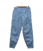 NIKEナイキ）の古着「ソロスウッシュウーブントラックハパンツ」｜スカイブルー