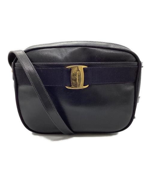 Salvatore Ferragamo（サルヴァトーレ フェラガモ）Salvatore Ferragamo (サルヴァトーレ フェラガモ) ショルダーバッグ ネイビーの古着・服飾アイテム