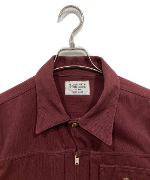 WACKO MARIA（ワコマリア）WACKO MARIA (ワコマリア) ジップアップジャケット ボルドー サイズ:Lの古着・服飾アイテム