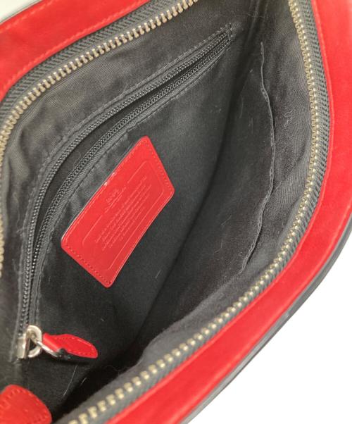COACH（コーチ）COACH (コーチ) ショルダーバッグ ブラック×レッドの古着・服飾アイテム
