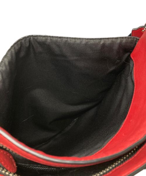 COACH（コーチ）COACH (コーチ) ショルダーバッグ ブラック×レッドの古着・服飾アイテム