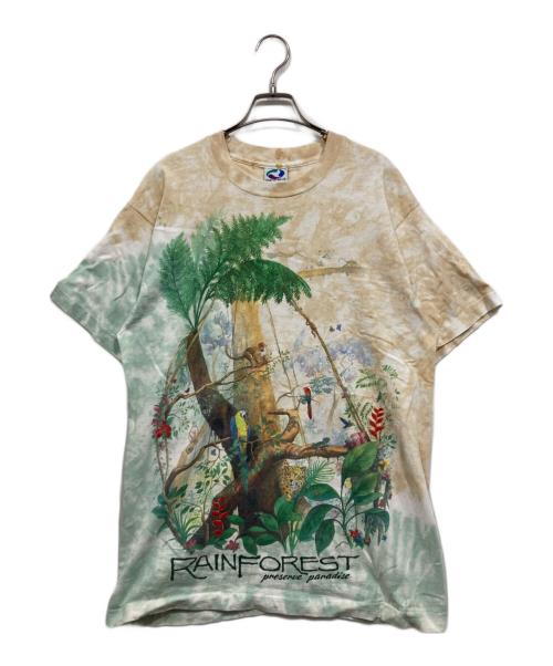 LIQUID BLUE（リキッドブルー）LIQUID BLUE (リキッドブルー) タイダイTシャツ/90’s USA製 ベージュ サイズ:Lの古着・服飾アイテム