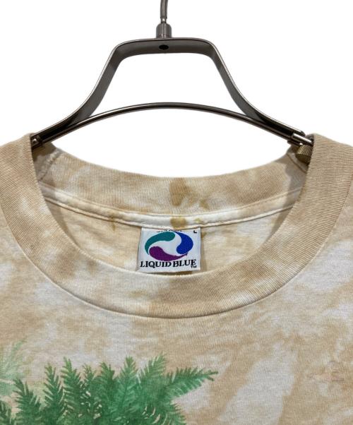 LIQUID BLUE（リキッドブルー）LIQUID BLUE (リキッドブルー) タイダイTシャツ/90’s USA製 ベージュ サイズ:Lの古着・服飾アイテム