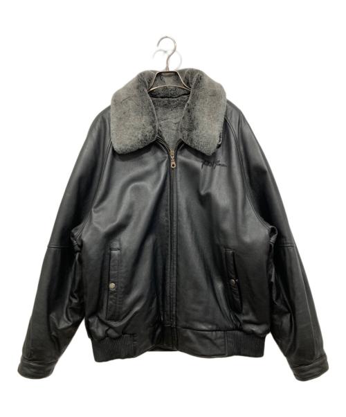 PHAT FARM（ファットファーム）PHAT FARM (ファットファーム) レザージャケット ブラック サイズ:XLの古着・服飾アイテム