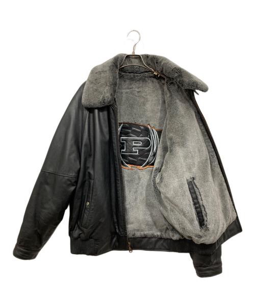 PHAT FARM（ファットファーム）PHAT FARM (ファットファーム) レザージャケット ブラック サイズ:XLの古着・服飾アイテム