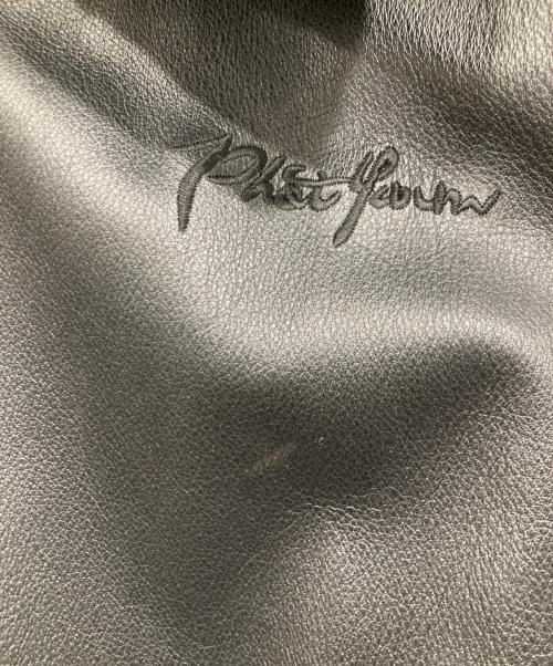 PHAT FARM（ファットファーム）PHAT FARM (ファットファーム) レザージャケット ブラック サイズ:XLの古着・服飾アイテム