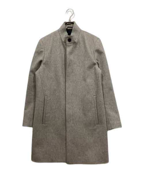 theory（セオリー）theory (セオリー) スタンドカラーコート グレー サイズ:サイズ表記なしの古着・服飾アイテム