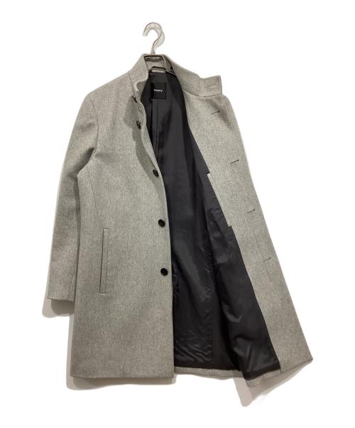theory（セオリー）theory (セオリー) スタンドカラーコート グレー サイズ:サイズ表記なしの古着・服飾アイテム