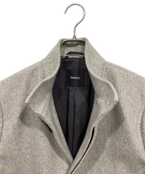 theory（セオリー）theory (セオリー) スタンドカラーコート グレー サイズ:サイズ表記なしの古着・服飾アイテム