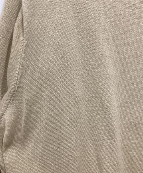 UNFIL（アンフィル）UNFIL (アンフィル) スビンコットン ファインゲージニット Vネック カーディガン イエロー サイズ:4の古着・服飾アイテム