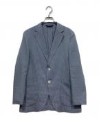 Paul Stuartポールスチュアート）の古着「ミニギンガムレインジャケット/STUART'S TRAVELER 80周年記念アイテム」｜ブルー