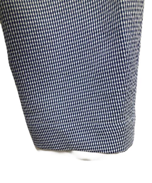 Paul Stuart（ポールスチュアート）Paul Stuart (ポールスチュアート) ミニギンガムレインジャケット/STUART'S TRAVELER 80周年記念アイテム ブルー サイズ:46の古着・服飾アイテム