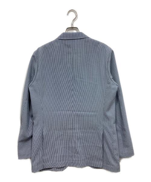 Paul Stuart（ポールスチュアート）Paul Stuart (ポールスチュアート) ミニギンガムレインジャケット/STUART'S TRAVELER 80周年記念アイテム ブルー サイズ:46の古着・服飾アイテム