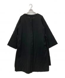 SOEJU（ソージュ）の古着「ノーカラーコート」｜ブラック