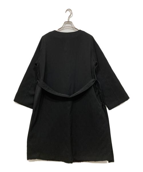 SOEJU（ソージュ）SOEJU (ソージュ) ノーカラーコート ブラック サイズ:Ｓの古着・服飾アイテム