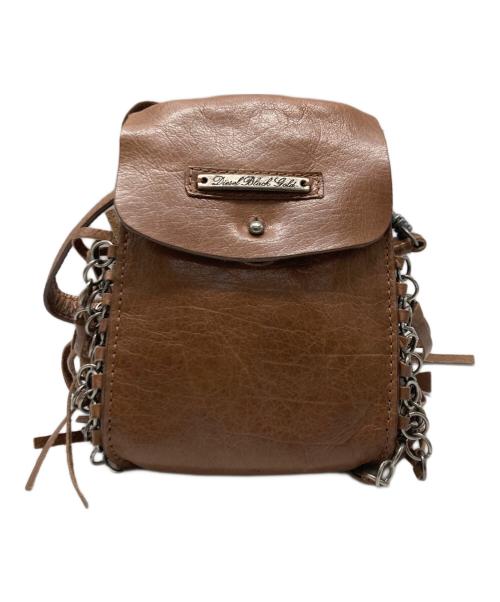 DIESEL（ディーゼル）DIESEL (ディーゼル) フリンジショルダーバッグ ブラウンの古着・服飾アイテム