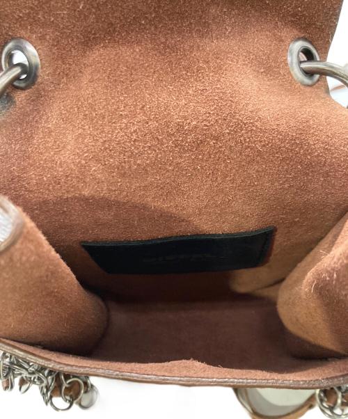 DIESEL（ディーゼル）DIESEL (ディーゼル) フリンジショルダーバッグ ブラウンの古着・服飾アイテム