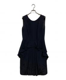 PRADA（プラダ）の古着「ノースリーブドレスワンピース」｜ネイビー