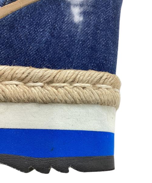 PRADA（プラダ）PRADA (プラダ) デニムストラップサンダル / エスパドリーユ ブルー サイズ:36 1/2の古着・服飾アイテム