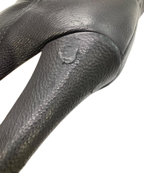 GUCCI（グッチ）GUCCI (グッチ) ロングヒールフリンジブーツ ブラック サイズ:23.5cmの古着・服飾アイテム