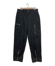 MICHAEL KORS（マイケル・コース）の古着「Cotton Poplin Zip Cargo Pants」｜ブラック