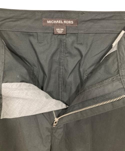 MICHAEL KORS（マイケル・コース）MICHAEL KORS (マイケル・コース) Cotton Poplin Zip Cargo Pants ブラック サイズ:34×34の古着・服飾アイテム