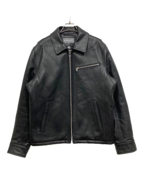 MICHAEL KORS（マイケル・コース）MICHAEL KORS (マイケル・コース) シングルライダースジャケット ブラック サイズ:Sの古着・服飾アイテム