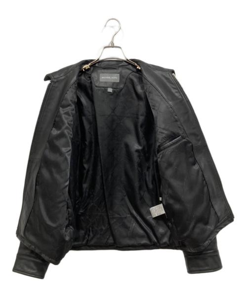 MICHAEL KORS（マイケル・コース）MICHAEL KORS (マイケル・コース) シングルライダースジャケット ブラック サイズ:Sの古着・服飾アイテム
