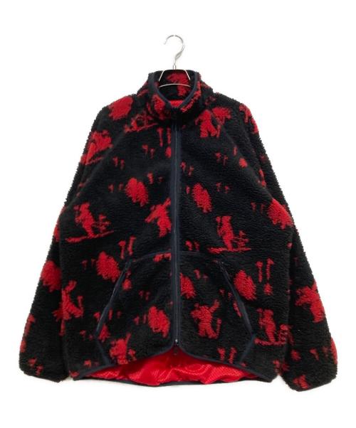 BEAMS PLUS（ビームスプラス）BEAMS PLUS (ビームスプラス) MIL Jersey Jacquard Boa レッド サイズ:Lの古着・服飾アイテム