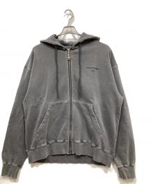 OY（オーワイ）の古着「SKETCH BEAR ジップパーカー」｜グレー