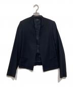 theoryセオリー）の古着「ノーカラージャケット」｜ネイビー