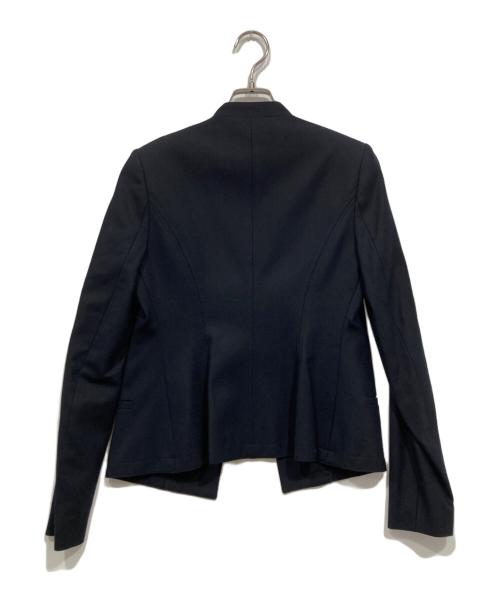 theory（セオリー）theory (セオリー) ノーカラージャケット ネイビーの古着・服飾アイテム