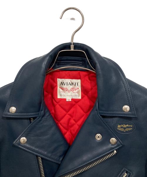 AVIAKIT（エイヴィアキット）AVIAKIT (エイヴィアキット) 441T タイトフィットロング丈 サイクロン / Lewis Leathers　ルイスレザーズ ネイビー サイズ:36の古着・服飾アイテム