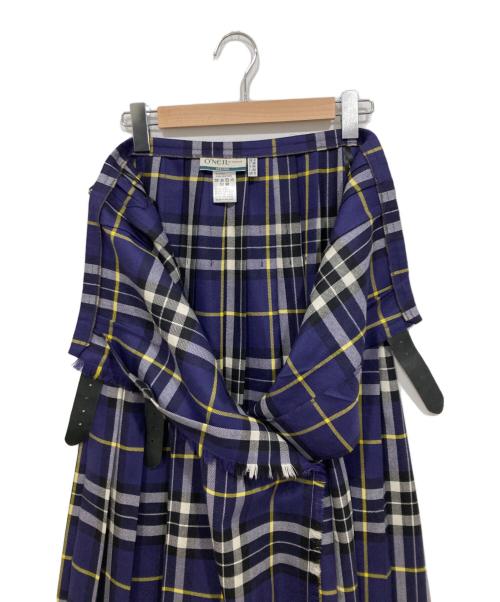 O'NEIL OF DUBLIN（オニールオブダブリン）O'NEIL OF DUBLIN (オニールオブダブリン) キルトラップスカート ネイビー サイズ:6の古着・服飾アイテム
