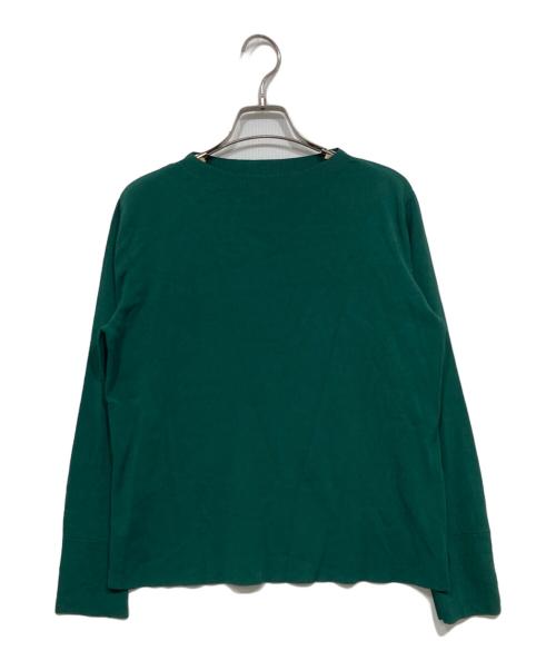 SOEJU（ソージュ）SOEJU (ソージュ) クルーネックニットプルオーバー グリーン サイズ:Mの古着・服飾アイテム