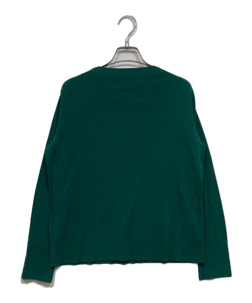 SOEJU（ソージュ）SOEJU (ソージュ) クルーネックニットプルオーバー グリーン サイズ:Mの古着・服飾アイテム