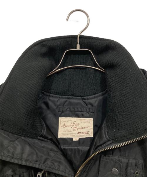 AVIREX（アヴィレックス）AVIREX (アヴィレックス) フライトジャケット ブラック サイズ:XLの古着・服飾アイテム