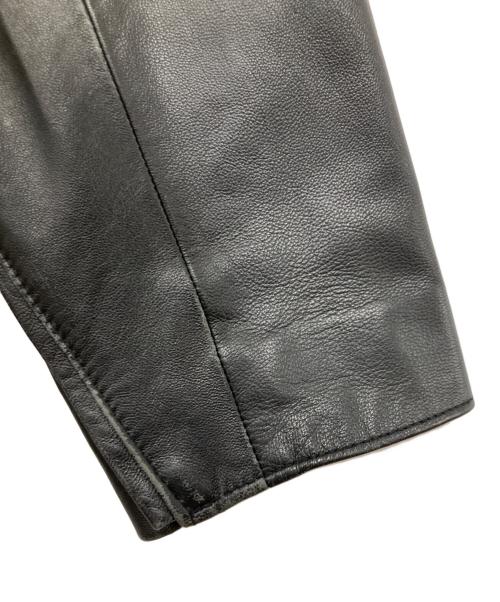 International Gallery BEAMS（インターナショナルギャラリービームス)）International Gallery BEAMS (インターナショナルギャラリービームス)) レザーライダースコート ブラック サイズ:Mの古着・服飾アイテム