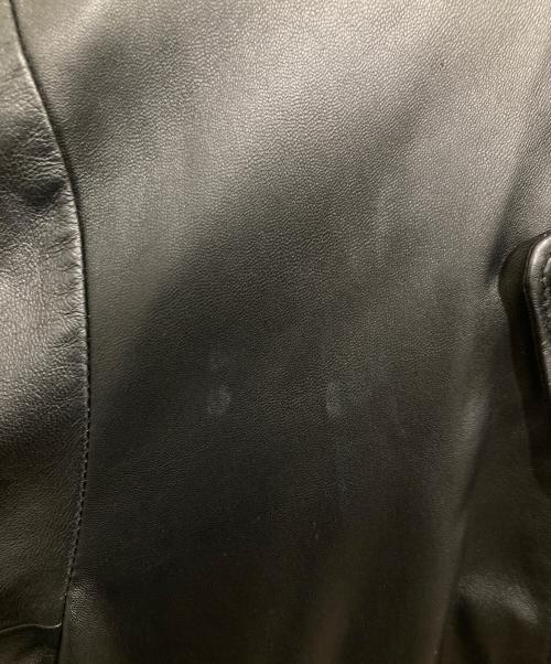 International Gallery BEAMS（インターナショナルギャラリービームス)）International Gallery BEAMS (インターナショナルギャラリービームス)) レザーライダースコート ブラック サイズ:Mの古着・服飾アイテム