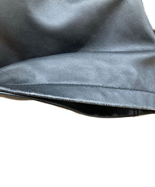 International Gallery BEAMS（インターナショナルギャラリービームス)）International Gallery BEAMS (インターナショナルギャラリービームス)) レザーライダースコート ブラック サイズ:Mの古着・服飾アイテム