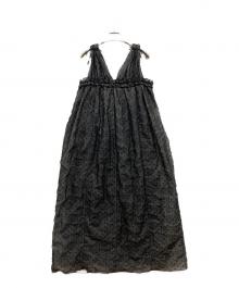 Bibiy.（ビビィ）の古着「ARIANNE DRESS/ドット　ノースリーブ」｜ブラック
