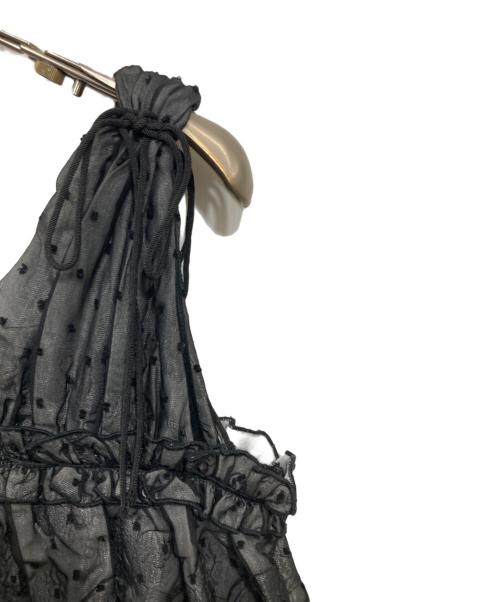Bibiy.（ビビィ）Bibiy. (ビビィ) ARIANNE DRESS/ドット　ノースリーブ ブラック サイズ:Freeの古着・服飾アイテム