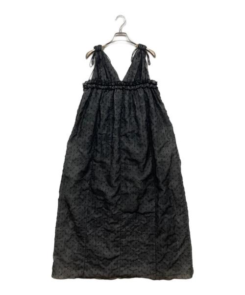 Bibiy.（ビビィ）Bibiy. (ビビィ) ARIANNE DRESS/ドット　ノースリーブ ブラック サイズ:Freeの古着・服飾アイテム