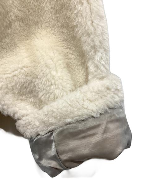 Lily Brown（リリーブラウン）Lily Brown (リリーブラウン) 襟付きボアジャケット アイボリー サイズ:Fの古着・服飾アイテム