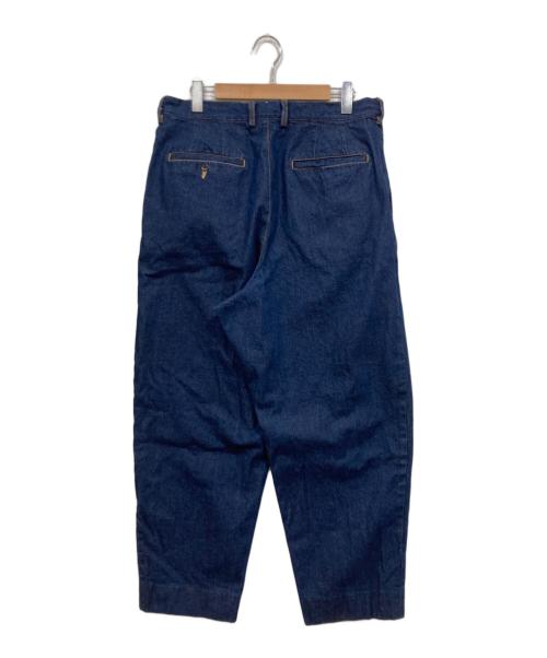 KUON（クオン）KUON (クオン) タックデニムパンツ インディゴ サイズ:LLの古着・服飾アイテム