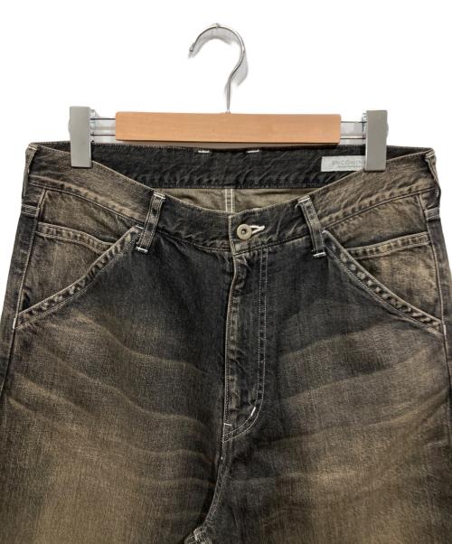 ENCOMING（インカミング）ENCOMING (インカミング) クラッシュリペアデニムパンツ /  SLASHED DENIM TROUSER グレー サイズ:W32（81.0cm）の古着・服飾アイテム